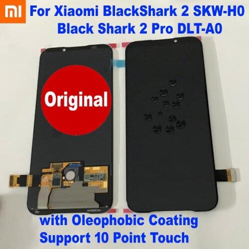 Original New Amoled BlackShark 2 SKW-H0 LCD Display Touch Screen Digitizer Assembly Sensor For Xiaomi Black Shark 2 Pro DLT-A0