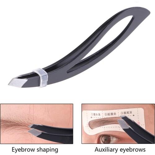Eyebrow Tweezer Face Hair Beauty Slanted Pulle 1Pc Stainless Steel Eyebrow Clips