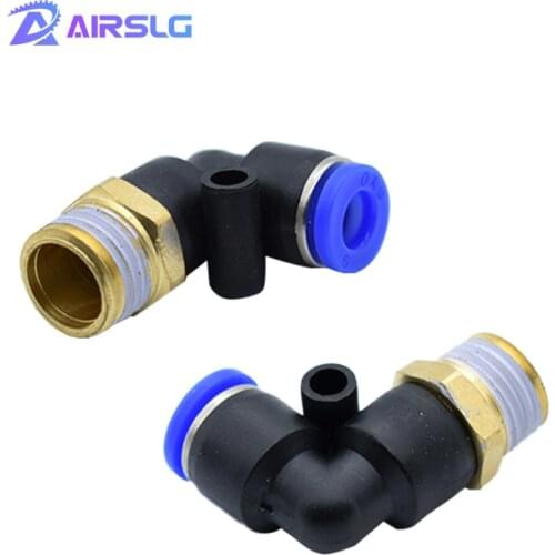 PL Pneumatic Fitting 10 Pcs Elbow PL4-M5 PL4-01 PL6-M5 PL6-02 PL6-04 PL8-03 PL10-04 Air Hose Connector Air Fittings pneumatic