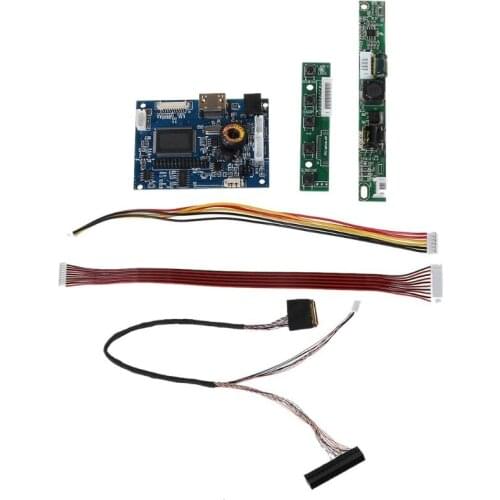 1Set 7-42" HDMI-compatible Lvds Lcd Controller Board Backlight Inverter 30Pin Cable Panel