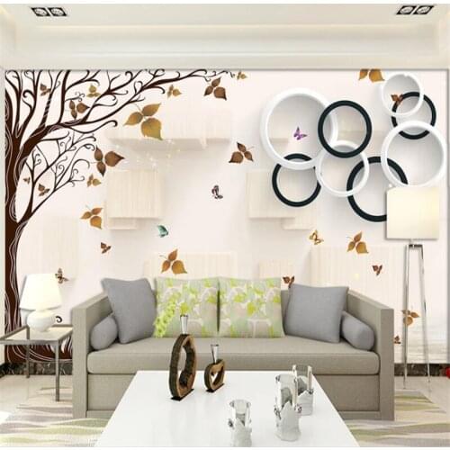 Wellyu Custom wallpaper 3D stereo photo murals embossed tree simple maple TV background wall living room moisture wallpaper 3d