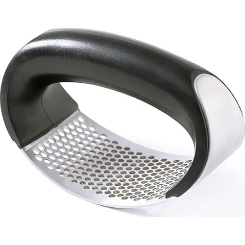 Stainless Steel Garlic Presses Manual Mincer Chopping Grinding Slicer Tools Curve Fruit Vegetable Kitchen Gadgets