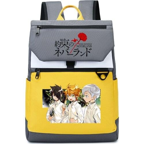 The Promised Neverland Backpack Cartoon Emma Norman School Bags Boys Bookbag Students Girls Daypacks Kids Travel Shoulder Bag
