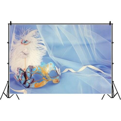 Happy Purim Backdrop Sky Blue Party Photography Background Photo Booth Studio Decor