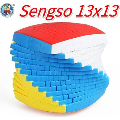 Shengshou Pillowed 13x13 13layer Cube Stickerless 128mm Magic Cube Puzzle Sengso 13x13 13Layer High Level Toys for Children