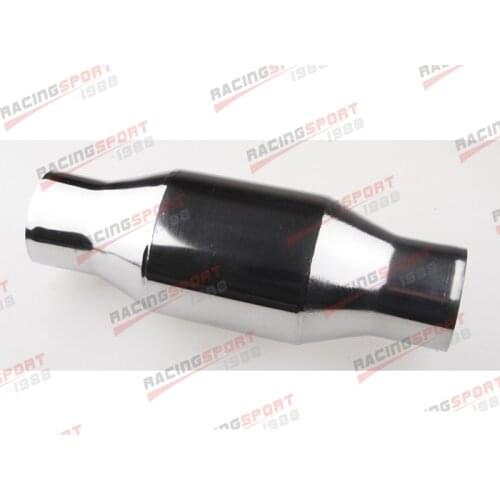 Universal 200 Cell High Flow Metallic-Core Race Catalytic Converter 2.25"