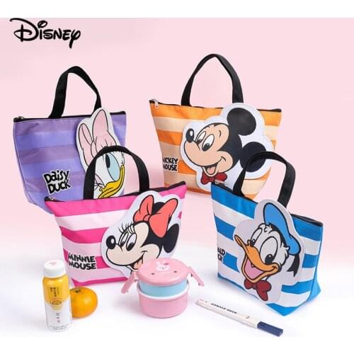 Disney Fresh-keeping Baby Food Insulation Bags Waterproof Childrens Lunch Bag Baby Diaper Bags Outing Lunch Box Insulation Bags