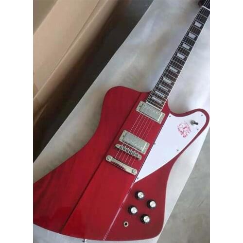 High quality electric guitar, firebird guitar, red, spot, color, logo, can be customized