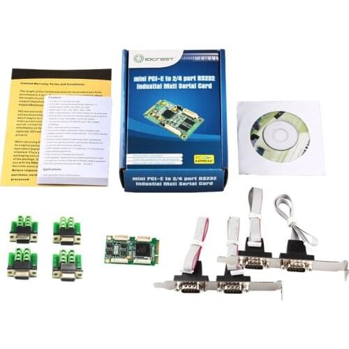 High Speed Mini PCI-Express Turn 4 Ports RS422 RS485 Industrial Serial Port Card