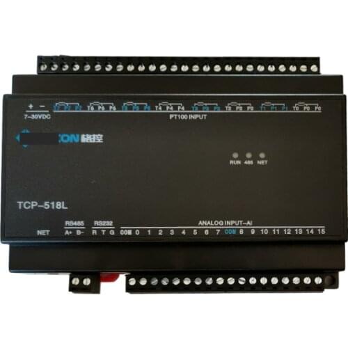 High-precision 8PT100 Temperature Acquisition Module Ethernet + RS485 RS232 Acquisition Card Controller Device