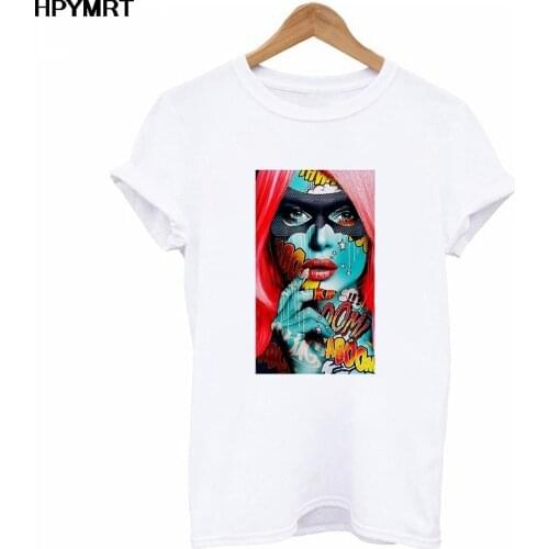 Women Fashion Cool girl Print T shirt Ladies New Summer Short Sleeve T-shirts Harajuku Streetwear Clothes Tshirt Casual Tee Tops