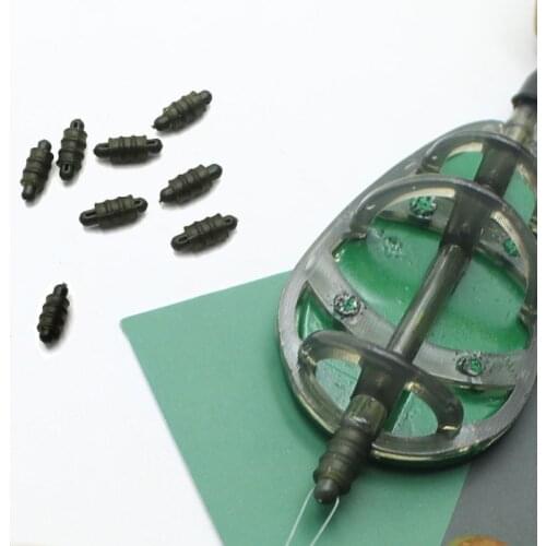 10pcs Accessories for Carp Fishing Method Connector for Quick Change of Hooklengths Go with In-Line Flat Method Feeders