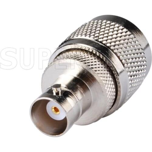 Superbat 5 pcs N-BNC Adapter N Male Plug to BNC Female Jack Straight RF Cocaxial Adapter