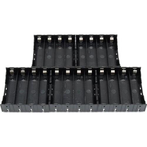 90pcs/lot MasterFire New Black Plastic Battery Storage Box Holder Cover Case Pin For 4 x 18650 Rechargeable Batteries