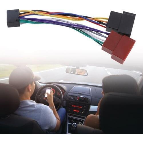 1 Pcs Car Wire Harness Adaptor For Kenwood / JVC Auto Stereo Radio ISO Standard Connector Adapter 16 Pin Plug Cable Plug-Play
