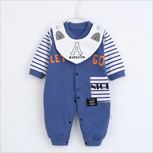 Baby rompers boys girls spring autumn newborn cotton casual jumpsuits for bebe boy infant sleepwear clothes toddler soft overall