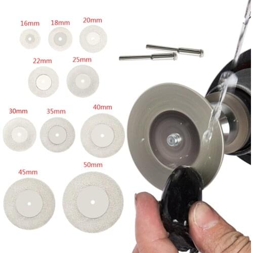 10pcs/set Diamond Grinding Wheel Mini Circular Saw Cutting Disc Diamond Abrasive Disc For Diamond Tools