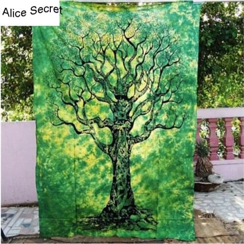 India Beautiful Mandera Elephant Wall Hanging Decorative Tapestry Blanket Soft Bedspread Yoga Mat Table Cloth Home Bedding