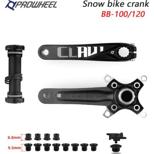 Prowheel Snow Bike Crank CLAW-TT/MPX11 170mm Crank with Bottom bracket BB100/120mm Fat bicycle crankset