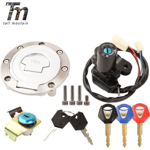 For Yamaha YZF R1 2002-2003 2007-2010 R6 2004 2006-2013 FJR1300 2001-2010 Ignition Switch Fuel Gas Cap Seat Lock Key Set
