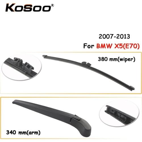 KOSOO Auto Rear Car Wiper Blade For BMW X5(E70),380mm 2007-2013 Rear Window Windshield Wiper Blades Arm,Car Accessories Styling