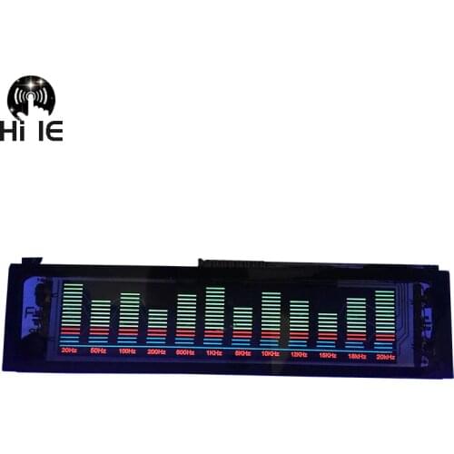 Mono Power Amplifier Panel VFD Display VU Meter Audio Level dB Meter Music Audio Spectrum Indicator with Transformer 8166