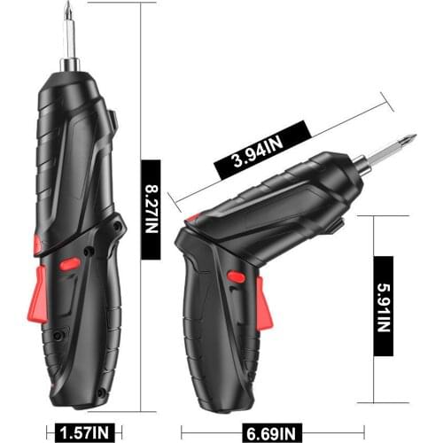 3.6V Electric Screwdriver Set Cordless Electric Drill Screwdriver Set Maximum Screw Diameter ABS Material Portable Repair Tool