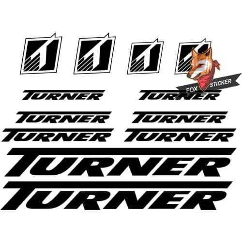 Bicycle frame stickers road bike mountain bike MTB Track bike TT bike cycle decal reflective stickers for TURNER stickers