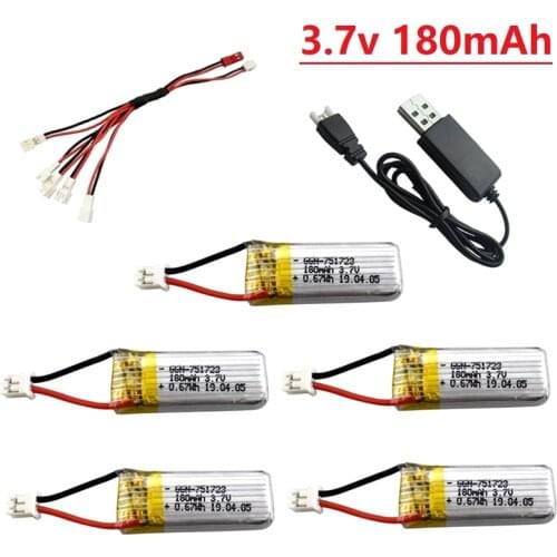 Original 3.7V 180mAh Lipo Battery With Charger For A20 A20W Drone RC Quadcopter Spare Parts For A20 A20W Drone Battery