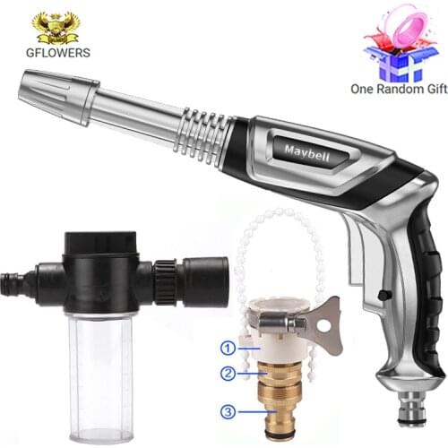 New high pressure washer water gun garden hose nozzle spray for water wash foam pot car wash sprinkler cleaning tool