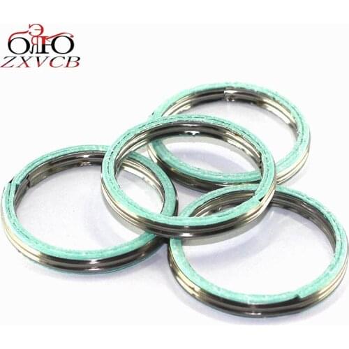 4PCS FOR HONDA CM250TB VT250C VT250F VTR250F CB400A CB400F CB400FA CB400T CB400TI CB400TII exhaust pipe header gasket parts