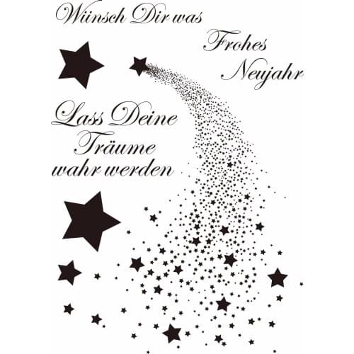 Star background Transparent Clear Silicone Stamp/seal for DIY Scrapbooking/ Album Decorative Clear Stamp Sheets ST0157