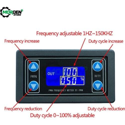 PWM Pulse Square Wave Rectangular Signal GeneratorFrequency Duty Ratio 1Hz-150Khz Cycle Adjustable Module for MCU Motor Driver