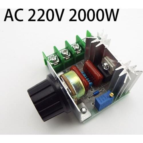 AC 220V 2000W SCR Voltage Regulator Dimming Dimmers Speed Controller Thermostat Adjuster Governor Electron
