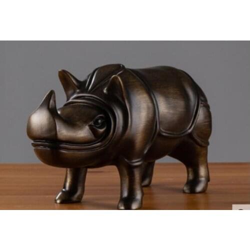 Crafts Nordic stylist works sitting room TV ark craft wedding gift rhinoceros decoration creative rhinoceros furnishing a home
