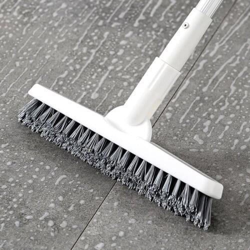 Floor Brush Brathroom Cleaning Long Handle Brush Bristles To Scrub Toilet Bath Brush Ceramic Tile Floor Cleaning Brushes