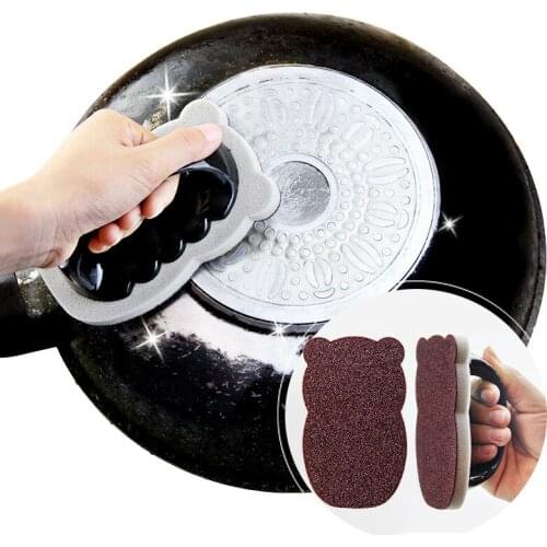 Sponge brush cleaner scrubbing brush pot descaling knife pot cleaner powerful decontamination brush kitchen cleaning tool