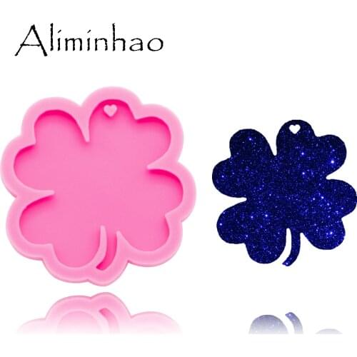 DY0255 Shiny Leaves Christmas Candy and bow shape Silicone Molds DIY epoxy and resin craft molds Keychain Mould