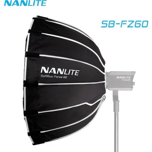 Nanguang SB-FZ60 60cm Softbox For Nanlite 60 60W 60B Light Umbrella Photography Light SoftBox Soft Box Bowen Mount Round SB FZ60
