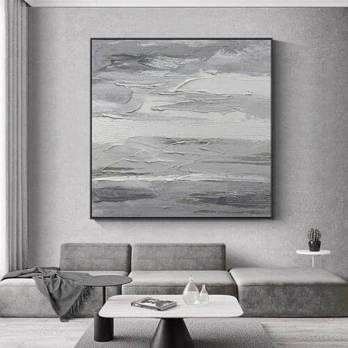 Contemporary Abstract 100%Hand Painted Painting In Light Color Wall Art Home Decor Picture Modern Oil Painting On Canvas