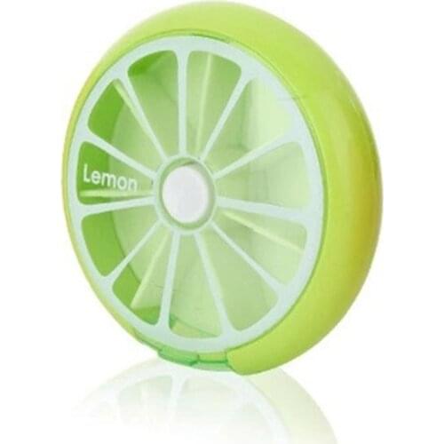Pill Box Fruit Shaped Vitamin 7 Day Weekly Medicine Pillbox Tablet Storage Case Container Cases Travel Round Health Care