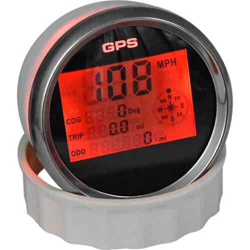 Waterproof GPS Speed Meter Odometer 85MM Gauge COG Trip MPH GPS Speedometer 0-999 Knots with Backlight for Yacht Car Marine