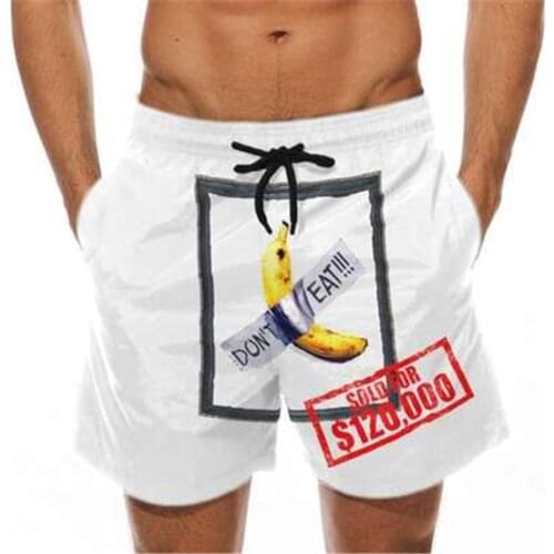 Funny New mens fitness beach shorts summer gym exercise men and women breathable sportswear jogging beach shorts