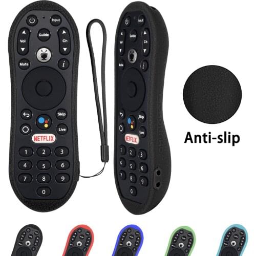 Protective Cover for TiVo Stream 4K Shockproof Anti-Lost Silicone Remote Control Case Holder Protection Shell Case