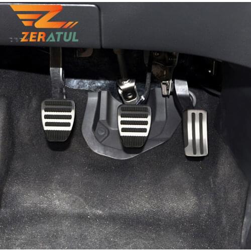 Zeratul Car Pedals Stainless Steel AT MT Auto Brake Gas Pedal Protection Cover Accessories for Nissan Qashqai J10 2008 - 2015