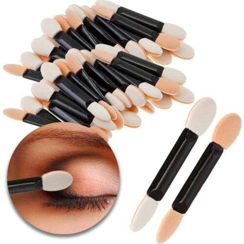 24 pcs Nail Mirror Powder Brush Chrome Nails Pigment DIY Materiel Holographic glitter Sponge Double Ended Disposable Supplies