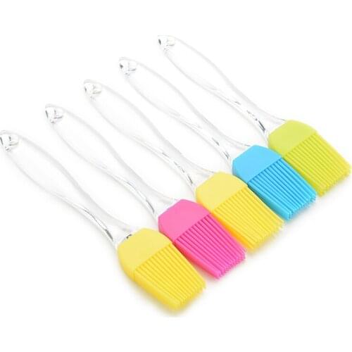 1PCS Heat Resisting BBQ Silicone Basting Oil Brush High Temperature Resistant Cleaning Barbecue Baking Cooking