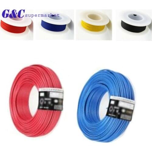 10M UL-1007 24AWG Hook-up Wire 80C / 300V Cord DIY Electrical Wire cable Red/Black/Blue/Yellow