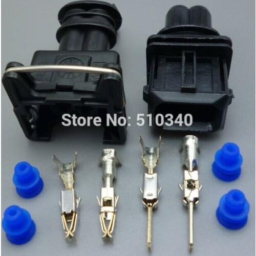 100Set Style 3.5mm Series 2 Way Waterproof Female And Male Connector plug With Pins And Seal