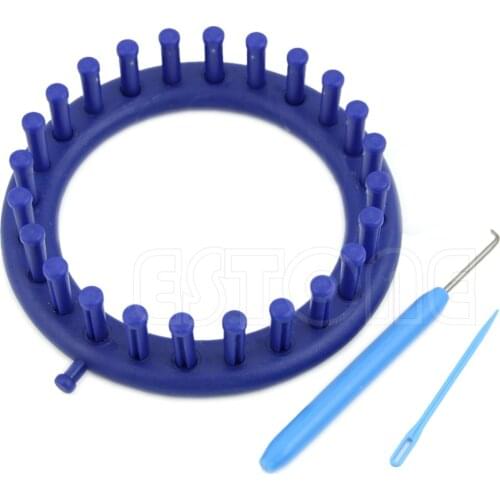 14CM Useful Tool Blue Classical Round Circle Hat Knitter Knifty Knitting Knit Loom Kit MAY19
